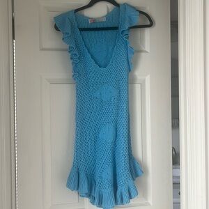 Free People x Crochet Mini Beach Coverup size XS